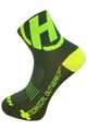 HAVEN Șosete clasice de ciclism - LITE SILVER NEO - verde/galben