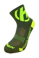 HAVEN Șosete clasice de ciclism - LITE SILVER NEO - verde/galben