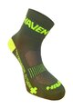 HAVEN Șosete clasice de ciclism - LITE SILVER NEO - verde/galben
