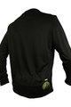 HAVEN Tricou de ciclism cu mânecă lungă de vară - NAVAHO II LONG - negru/verde