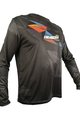 HAVEN Tricou de ciclism cu mânecă lungă de vară - ENERGIZER CRAZY LONG - negru/roșu/albastru