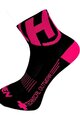 HAVEN Șosete clasice de ciclism - LITE SILVER NEO 2PAK - negru/roz