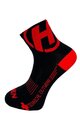 HAVEN Șosete clasice de ciclism - LITE SILVER NEO 2PAK - negru/roșu