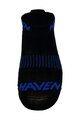 HAVEN Șosete de gleznă de ciclism - SNAKE SILVER NEO 2PAK - negru/albastru