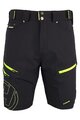 HAVEN Pantaloni scurți de ciclism fără bretele - NAVAHO SHORTY - negru/verde