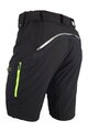 HAVEN Pantaloni scurți de ciclism fără bretele - NAVAHO SHORTY - negru/verde
