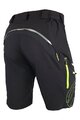 HAVEN Pantaloni scurți de ciclism fără bretele - NAVAHO SHORTY - negru/verde