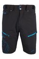 HAVEN Pantaloni scurți de ciclism fără bretele - NAVAHO SHORTY - negru/albastru