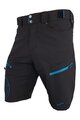HAVEN Pantaloni scurți de ciclism fără bretele - NAVAHO SHORTY - negru/albastru