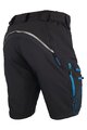 HAVEN Pantaloni scurți de ciclism fără bretele - NAVAHO SHORTY - negru/albastru