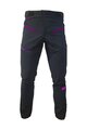 HAVEN Pantaloni de ciclism lungi fără bretele - FACTORY AIR - negru/roz