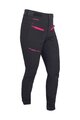 HAVEN Pantaloni de ciclism lungi fără bretele - FACTORY AIR - negru/roz