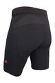 HAVEN Pantaloni scurți de ciclism fără bretele - FACTORY AIR WMS - negru/roz