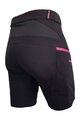 HAVEN Pantaloni scurți de ciclism fără bretele - FACTORY AIR WMS - negru/roz