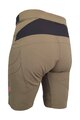 HAVEN Pantaloni scurți de ciclism fără bretele - FACTORY AIR WMS - maro