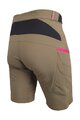 HAVEN Pantaloni scurți de ciclism fără bretele - FACTORY AIR WMS - maro