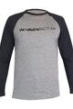 HAVEN Tricou de ciclism cu mânecă lungă de vară - FACTORY TRAIL - negru/gri