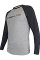 HAVEN Tricou de ciclism cu mânecă lungă de vară - FACTORY TRAIL - negru/gri