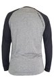 HAVEN Tricou de ciclism cu mânecă lungă de vară - FACTORY TRAIL - negru/gri