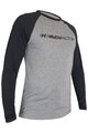 HAVEN Tricou de ciclism cu mânecă lungă de vară - FACTORY TRAIL - negru/gri