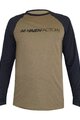 HAVEN Tricou de ciclism cu mânecă lungă de vară - FACTORY TRAIL - negru/maro