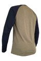 HAVEN Tricou de ciclism cu mânecă lungă de vară - FACTORY TRAIL - negru/maro