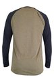 HAVEN Tricou de ciclism cu mânecă lungă de vară - FACTORY TRAIL - negru/maro