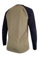 HAVEN Tricou de ciclism cu mânecă lungă de vară - FACTORY TRAIL - negru/maro