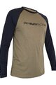 HAVEN Tricou de ciclism cu mânecă lungă de vară - FACTORY TRAIL - negru/maro