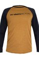 HAVEN Tricou de ciclism cu mânecă lungă de vară - FACTORY TRAIL - maro/negru