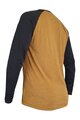 HAVEN Tricou de ciclism cu mânecă lungă de vară - FACTORY TRAIL - maro/negru