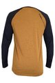 HAVEN Tricou de ciclism cu mânecă lungă de vară - FACTORY TRAIL - maro/negru