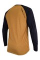 HAVEN Tricou de ciclism cu mânecă lungă de vară - FACTORY TRAIL - maro/negru