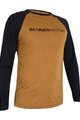 HAVEN Tricou de ciclism cu mânecă lungă de vară - FACTORY TRAIL - maro/negru