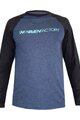 HAVEN Tricou de ciclism cu mânecă lungă de vară - FACTORY TRAIL - albastru/negru