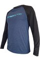 HAVEN Tricou de ciclism cu mânecă lungă de vară - FACTORY TRAIL - albastru/negru