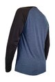 HAVEN Tricou de ciclism cu mânecă lungă de vară - FACTORY TRAIL - albastru/negru