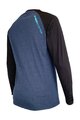 HAVEN Tricou de ciclism cu mânecă lungă de vară - FACTORY TRAIL - albastru/negru