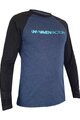 HAVEN Tricou de ciclism cu mânecă lungă de vară - FACTORY TRAIL - albastru/negru