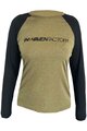 HAVEN Tricou de ciclism cu mânecă lungă de vară - FACTORY TRAIL W - maro/negru