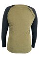 HAVEN Tricou de ciclism cu mânecă lungă de vară - FACTORY TRAIL W - maro/negru