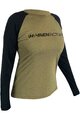 HAVEN Tricou de ciclism cu mânecă lungă de vară - FACTORY TRAIL W - maro/negru