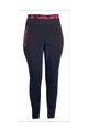HAVEN Pantaloni de ciclism lungi fără bretele - NALISHA SLIMFIT - negru/roz