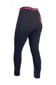 HAVEN Pantaloni de ciclism lungi fără bretele - NALISHA SLIMFIT - negru/roz