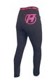 HAVEN Pantaloni de ciclism lungi fără bretele - NALISHA SLIMFIT - negru/roz