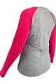 HAVEN Tricou de ciclism cu mânecă lungă de vară - FACTORY TRAIL W - gri/roz