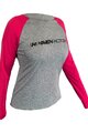 HAVEN Tricou de ciclism cu mânecă lungă de vară - FACTORY TRAIL - roz/gri