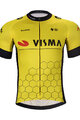 BONAVELO Tricou de ciclism cu mânecă scurtă - VISMA 2025 - galben/negru
