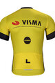 BONAVELO Tricou de ciclism cu mânecă scurtă - VISMA 2024 - galben/negru