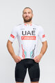 BONAVELO Tricou de ciclism cu mânecă scurtă - UAE 2024 - alb/roșu